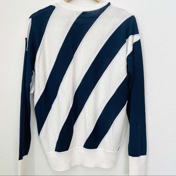 NEW Equipment Cetine Silk Blend Nautical Striped Crew light Sweater size S - Picture 8 of 10